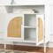 Best Choice Products Arched 2-Door Rattan Cabinet, Sideboard, Buffet, w/ Cord Cutout, Adjustable Storage Shelf